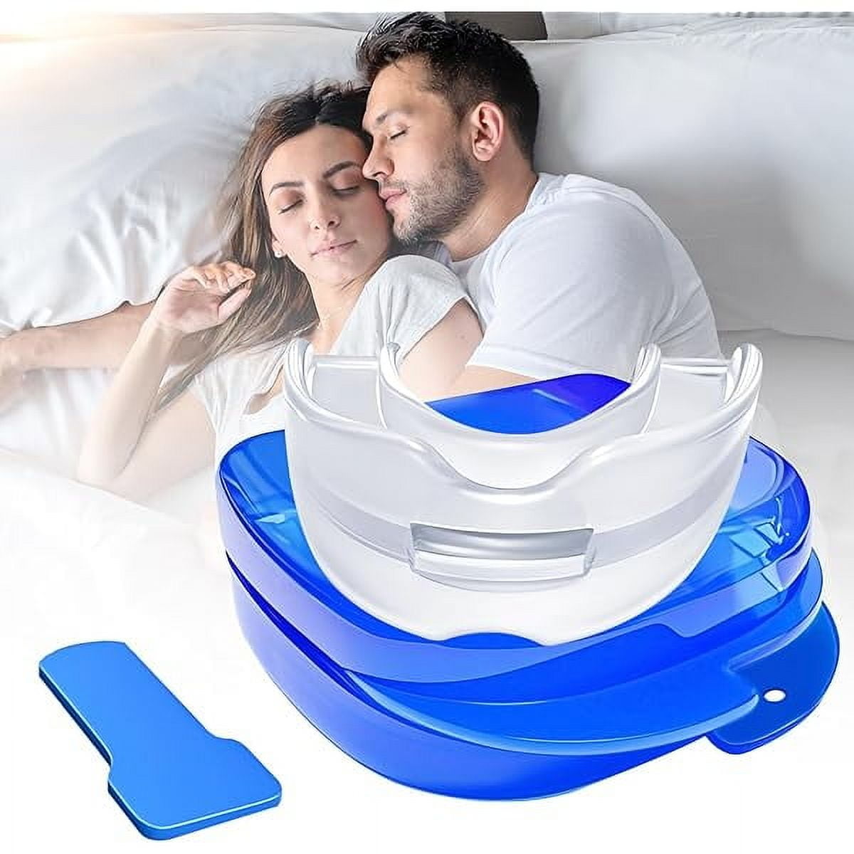 Anti Snoring Device : Anti Snoring Device Mouth Guard - Effective Anti Snore Solution for Men and Women (Blue)-one Pack A