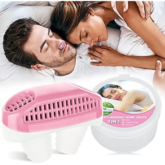 Anti Snoring Device for Women Men, Anti Snoring Sleep Aid Device,Stop Snoring with This Snore Stopper Pink