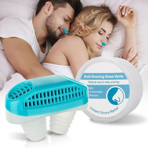 Anti Snoring Device to Stop Snoring, Comfortable & Soft Snore Solution for Men & Women, Sleep Aid for Quiet Nights & Better Breathing, Blue