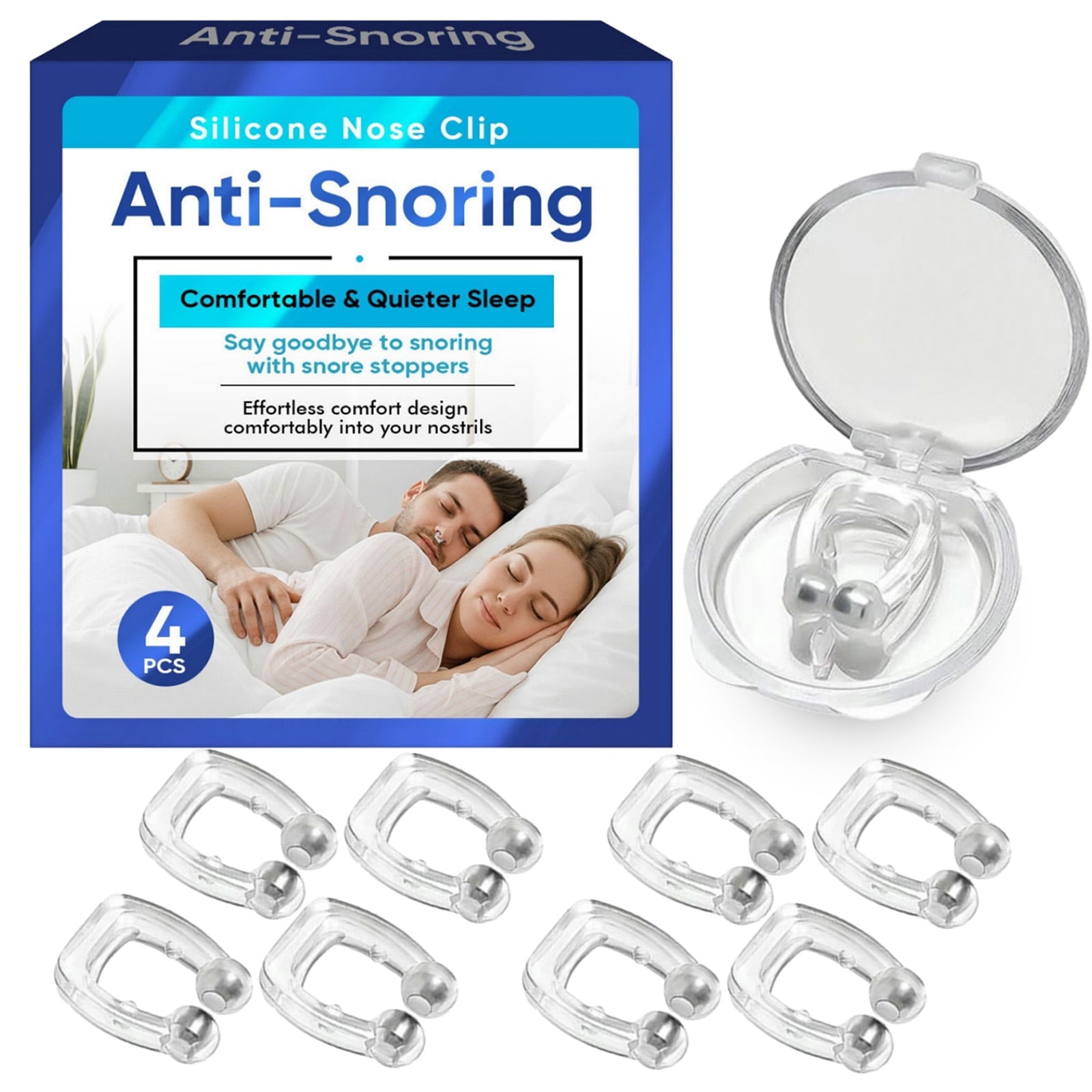 Anti Snoring Devices, Silicone Magnetic Anti Snoring Nose Clip ...