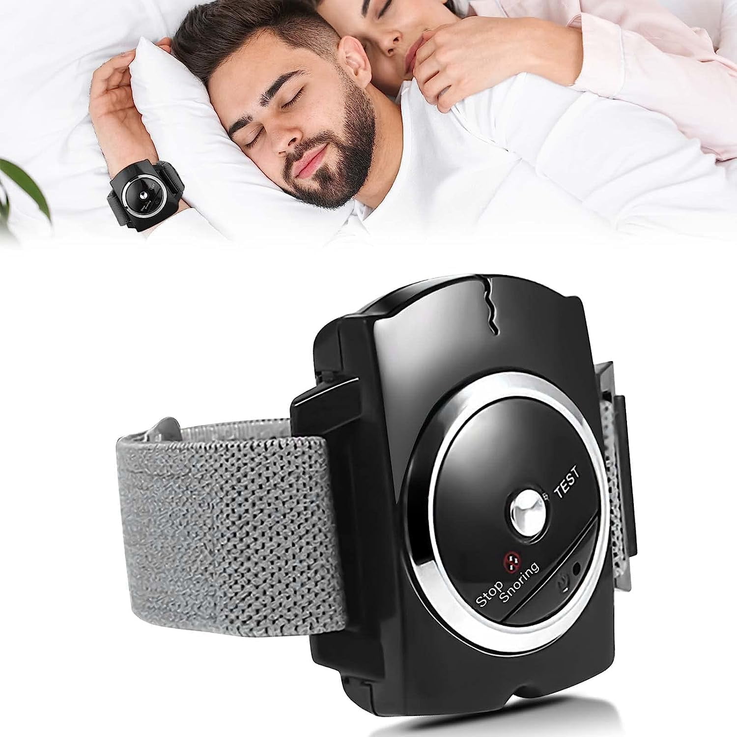 Anti Snoring Devices, Sleep Connection Anti-Snore Wristband, Effective Snoring Solution for Blocked Nostrils Snore Reduction