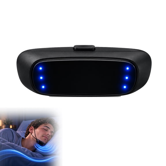 Anti Snoring Devices, Snore Stopper, Smart Anti Snoring Device with 6 Modes, Rechargeable Sleep Support Device with Vibration Feedback for Adults (1PC)
