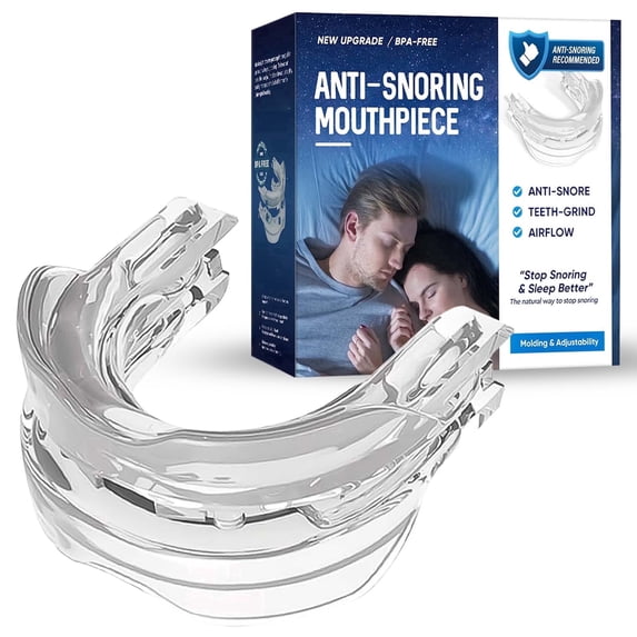 Adjustable Anti Snoring Mouthpiece with Gear Connection Technology, Custom Fit Snoring Solution for Men and Women, Sleep Aid Mouth Guard