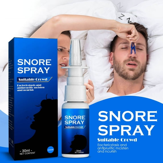 Anti Snoring Spray, Anti Snoring Devices, Fast Snore for Better Sleep Effective Snoring Solution, Helps Open The Throat & Air Passage While Sleeping 1fl.oz