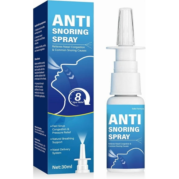 Anti Snoring Spray, Effective Snoring Solution, Anti-Snoring Devices for Better Sleep and Breathing, 30ML