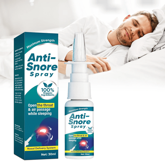 Anti Snoring Spray, Snoring Solution, Natural Nighttime Mist to Help Stop Snoring for Comfortable Breathing, 30 mL