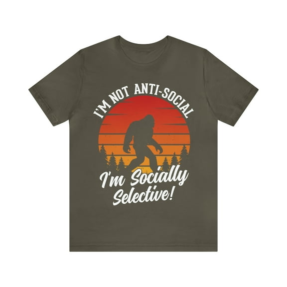 Anti-Social Bigfoot Unisex Jersey Short Sleeve Tee
