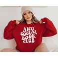 thumbnail image 1 of Anti Social Book Club Sweatshirt, Books Club Sweatshirt, Sarcastic Shirt, Funny Sweatshirt, Book Lover, Teacher Sweatshirt, Librarian Shirt, 1 of 4