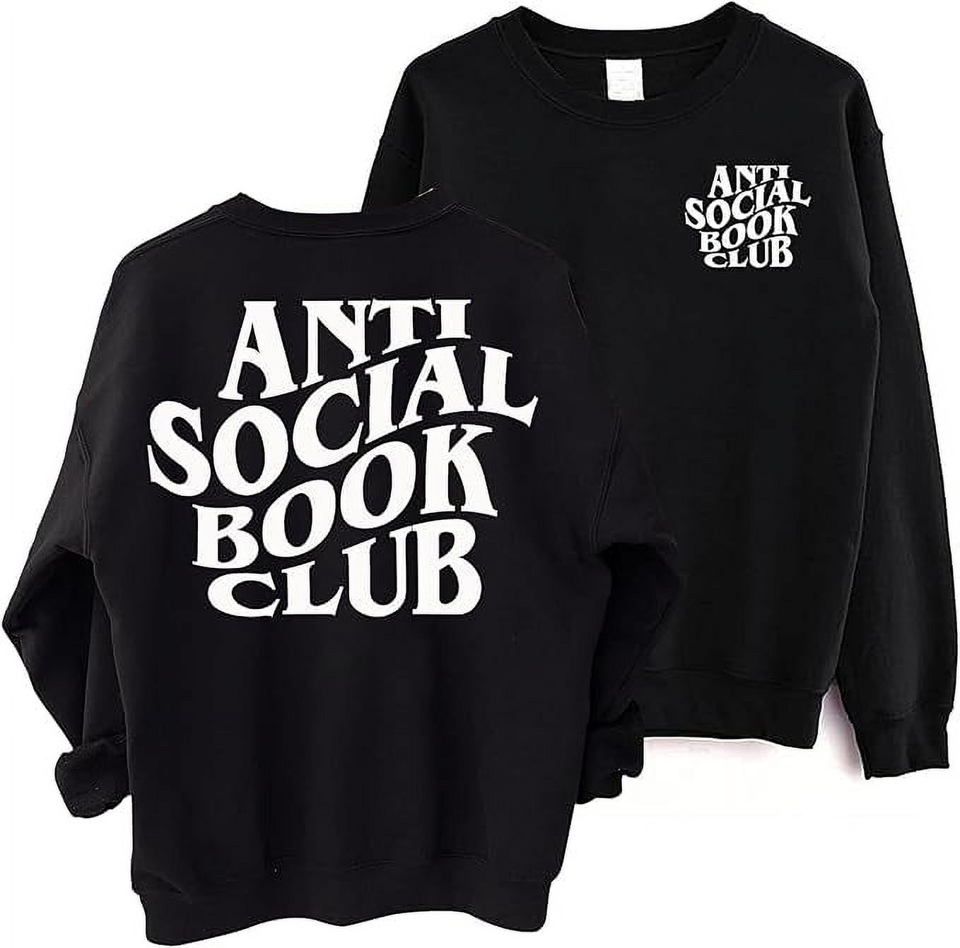 Anti Social Book Club Sweatshirt, Book Club Sweatshirt 2D0101 main image 0