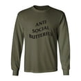 thumbnail image 1 of Anti Social Butterfly Adult Long Sleeve T-shirt, 1 of 3