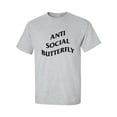 thumbnail image 1 of Anti Social Butterfly Adult Short Sleeve T-shirt, 1 of 4