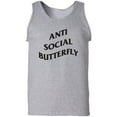 thumbnail image 1 of Anti Social Butterfly Adult Tank Top, 1 of 3
