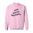 thumbnail image 1 of Anti Social Butterfly Crewneck Sweatshirt, 1 of 3