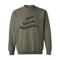 thumbnail image 1 of Anti Social Butterfly Crewneck Sweatshirt, 1 of 3