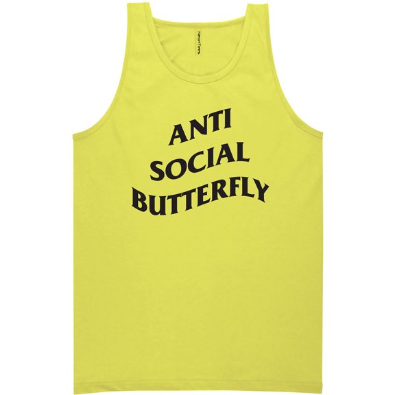 Anti Social Butterfly Neon Tank Top