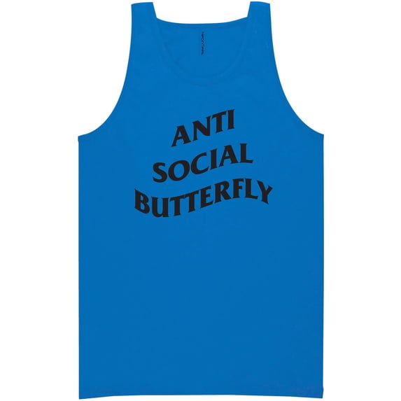Anti Social Butterfly Neon Tank Top