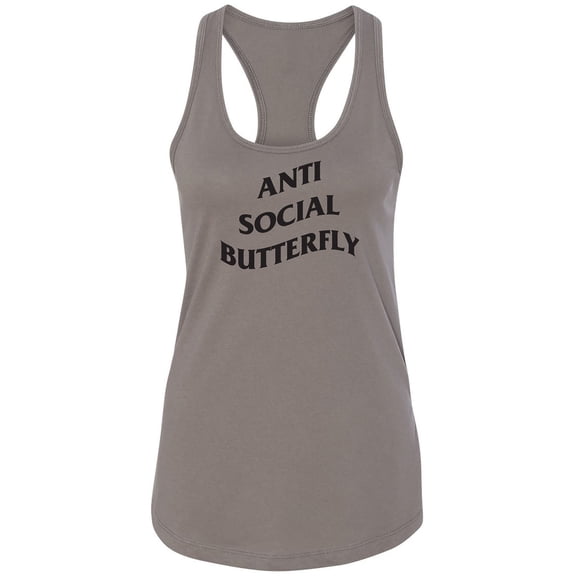 Anti Social Butterfly Racerback Tank