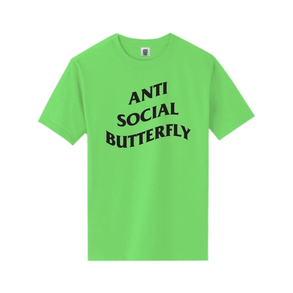 Anti Social Butterfly Short Sleeve Neon T-Shirt
