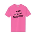 thumbnail image 1 of Anti Social Butterfly Short Sleeve Neon T-Shirt, 1 of 1