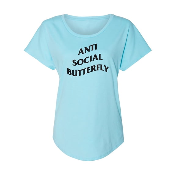 Anti Social Butterfly Womens Dolman Tee