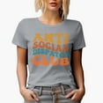 thumbnail image 1 of Anti Social Dispatch Club, Funny Group Name for Introvert Dispatchers, Groovy Retro Wavy Text Merch Gift, Heather Grey T-Shirt, 3XL, 1 of 5