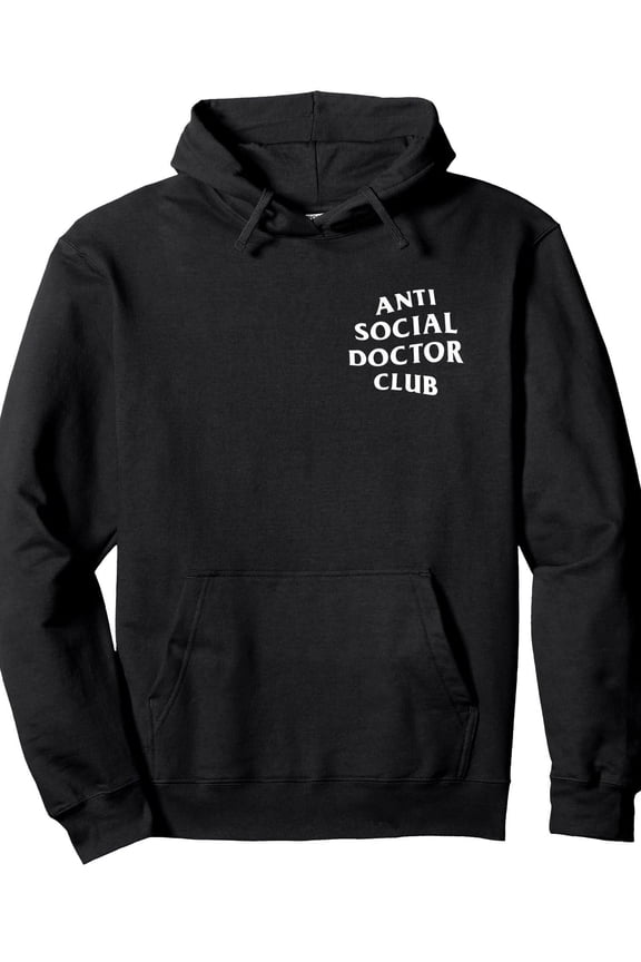 Medical Humor Hoodie - 60% 40% Pullover with 3D Print Logo, Doctor-Themed Slogan, Hooded Sweatshirt for Casual Wear, & Outdoor Activities (Black/White) - Funny Gift for Doctor