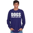 thumbnail image 1 of Anti Social Dog Lover Pet Puppy Owner Long Sleeve TShirt Men Women Brisco Brands 2X, 1 of 6
