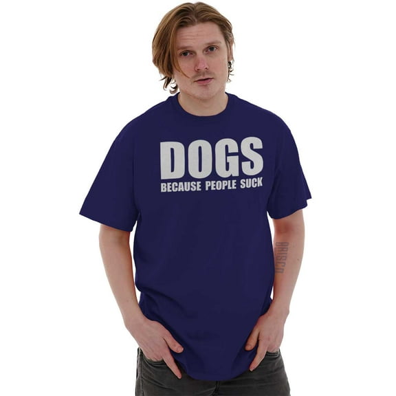 Anti Social Dog Lover Pet Puppy Owner Men's Graphic T Shirt Tees Brisco Brands M