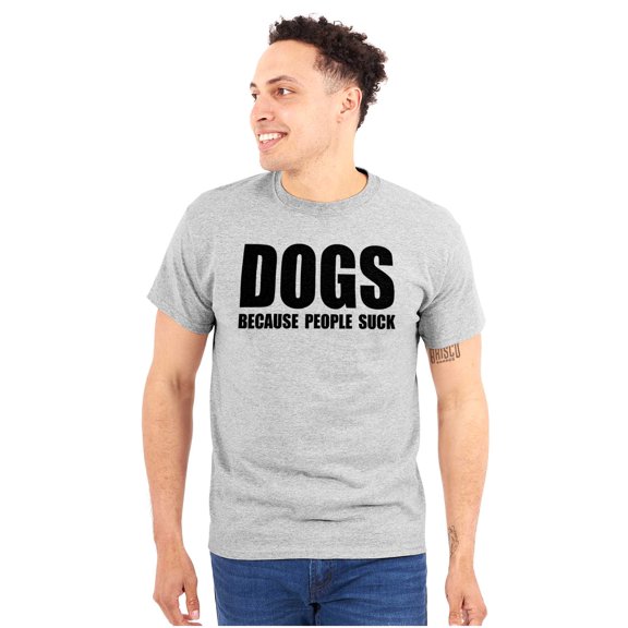 Anti Social Dog Lover Pet Puppy Owner Plus Size Crewneck Graphic Tee Shirt Brisco Brands 2X