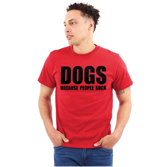Anti Social Dog Lover Pet Puppy Owner Plus Size Crewneck Graphic Tee Shirt Brisco Brands 2X