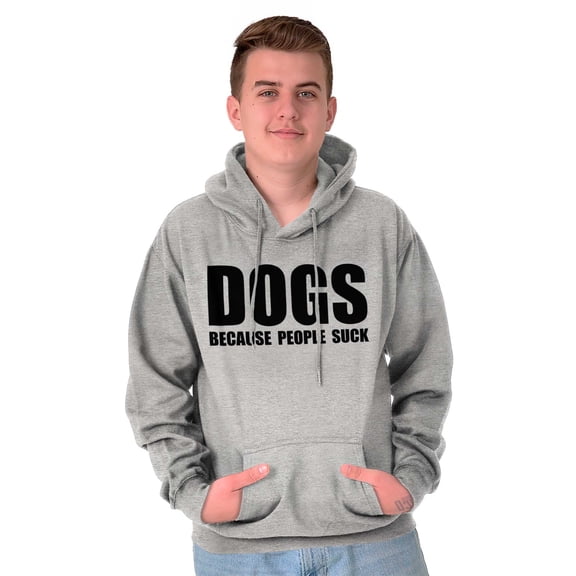 Anti Social Dog Lover Pet Puppy Owner Unisex Plus Fleece Graphic Hoodie Brisco Brands 3X