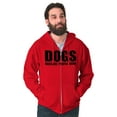 thumbnail image 1 of Anti Social Dog Lover Pet Puppy Owner Unisex Fleece Graphic Zip Up Hoodie Brisco Brands 5X, 1 of 5