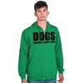 thumbnail image 1 of Anti Social Dog Lover Pet Puppy Owner Zip Up Hoodie Men's Women's Brisco Brands L, 1 of 6