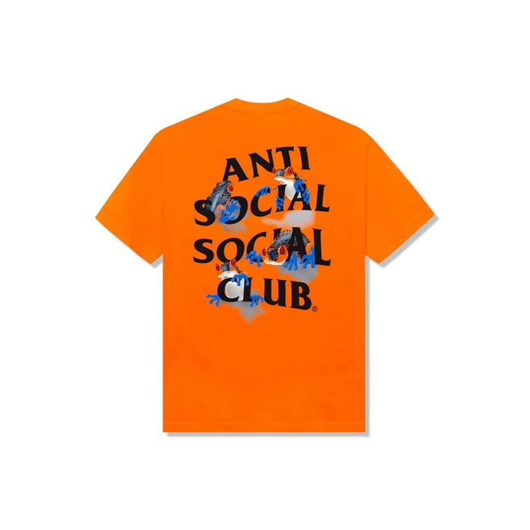 Anti social social club t hotsell shirt orange
