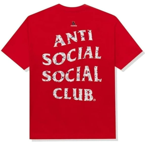Anti Social Social Club Case Study Flag T-shirt Red - M