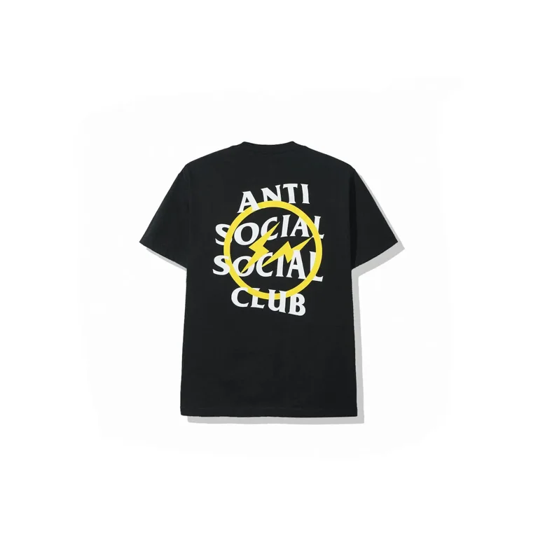 Anti Social Social Club x Fragment Yellow Bolt Tee Walmart