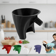 thumbnail image 1 of Anti-Splash Flour Funnel Attachment for Tilt-Head Stand Mixers, Dishwasher Safe Baking Tool for Easy Mess-Free Pouring into 4.5 and 5 Quart Mixer Bowls, 1 of 7