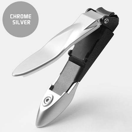 Anti-Splash Nail Clipper - Professional Stainless Steel Nail Clipper with Catcher - Prevents Nail Clippings from Flying