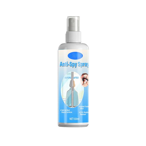 Anti-Spy Window Spray, One Way Reflective Privacy Protection, 4.1 oz 1 Pack Easy to Apply Glass Spray, for Car Residential Home Window Surfaces Block Unwanted Peeping Secure Indoor Personal Privacy