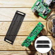 Anti-Static Bar Bracket,2Pcs Dual-ear Anti-static Bar Rack 25-slot Circuit Board PCB Rack Anti-static Bar Frame Black