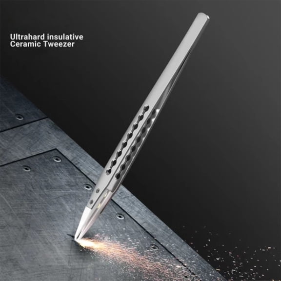 Anti Static Ceramic Tweezers High Temperature Tip For Electronics Repair Mobile Chip Maintenance