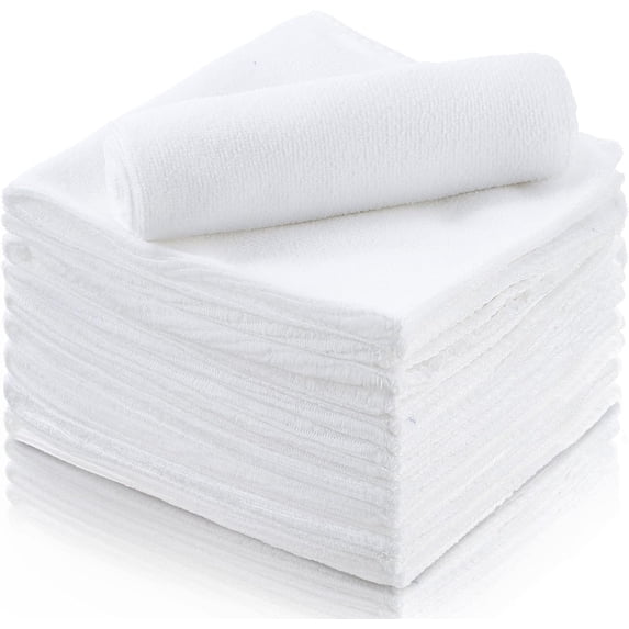 Anti Static Cloth 10 Pack - 25×25cm Microfiber Towels for Home Car, High Absorbency Lint Free, Streak Free Glass Cleaning Towels