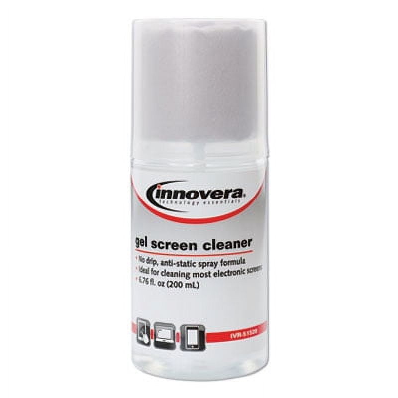 Anti-Static Gel Screen Cleaner, with Gray Microfiber Cloth, 4 oz Spray Bottle Anti-Static Gel Screen Cleaner, with Gray Microfiber Cloth, 4 oz Spray Bottle