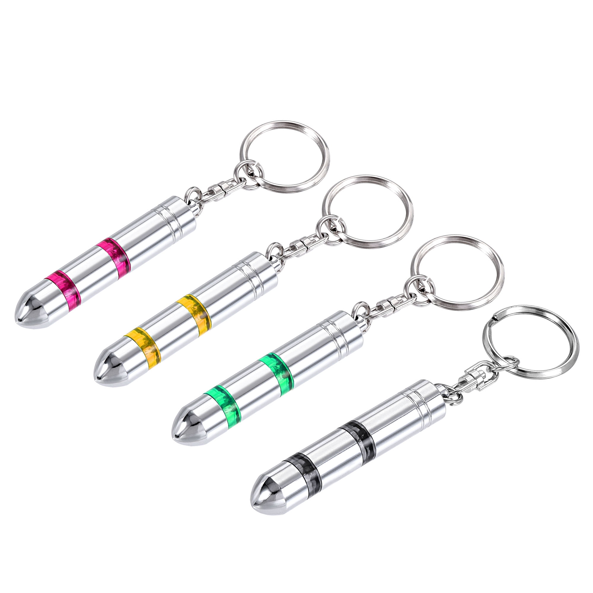Anti-Static Keychain Static Release Secondary Electricity Discharge ESD Keyring. (4 Colors, 1 Set)