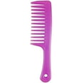 thumbnail image 1 of Anti-Static Large Wide Tooth Comb Hairdressing Comb Women Hanging Hole Handle Grip Curly Hair Hairbrush Beauty Hair Combs, 1 of 5