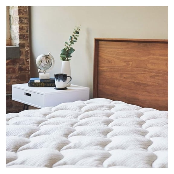 Anti-Static Mattress Pad Cal King - Extra Plush Pillowtop Mattress Topper for Dry Spaces