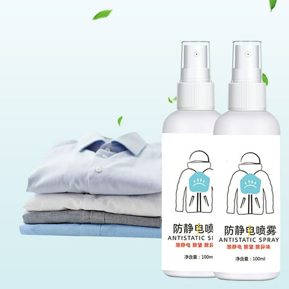 Anti Static Spray 100ml Fabric And Hair Static Eliminator Spray For Clothing Static Cling Remover Quick Static Removal For Clothes Hair And Home