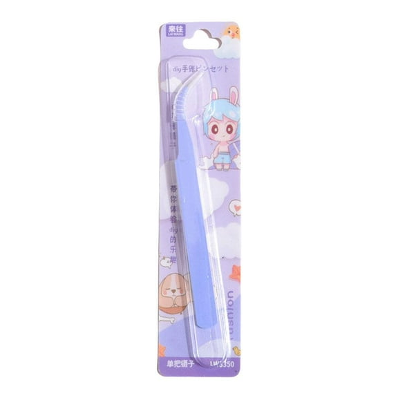 Anti Static Stainless Steel Curved Tip Tweezers for Eyelashes