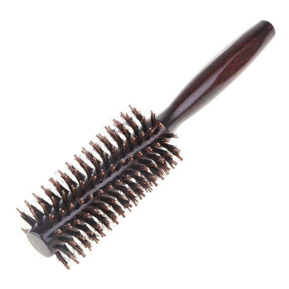 Anti Static Wood Boar Bristle Hair Round Brush Comb Hairdresser Styling Tools