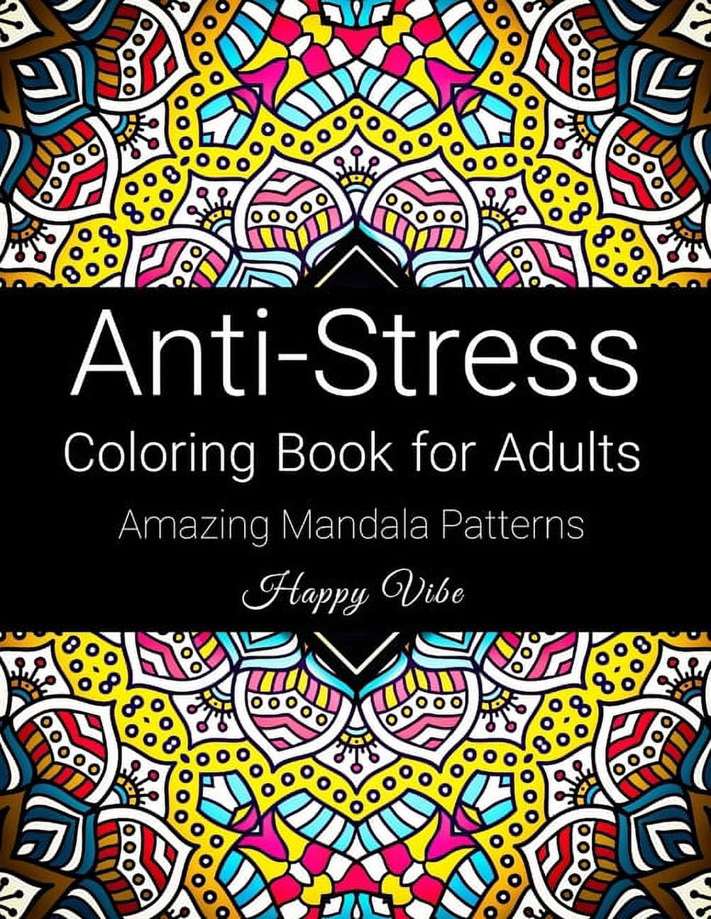 4 Mandala Adult Coloring Books Stress Relieving Meditation Art Designs Animals